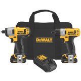 DEWALT DCK210S2 12-Volt Max Screwdriver-Impact Driver Combo Kit