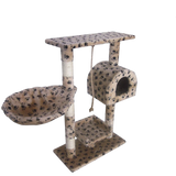 Leopet Kbm001 2grau Cat Tree Scratching Post Kitten Climbing Excercise