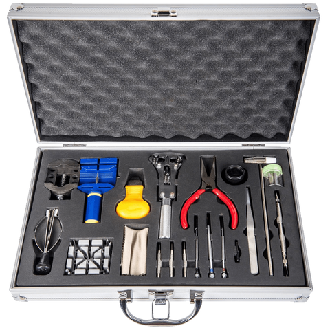 LGI Premium Watch Repair Kit with Reusable Aluminum Box