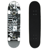 Senmi 7 Plies Maple Double Kick Concave Deck Cool alphabet Grip Tape Skateboard for Primary Intermediate + Free Skateboard Bag